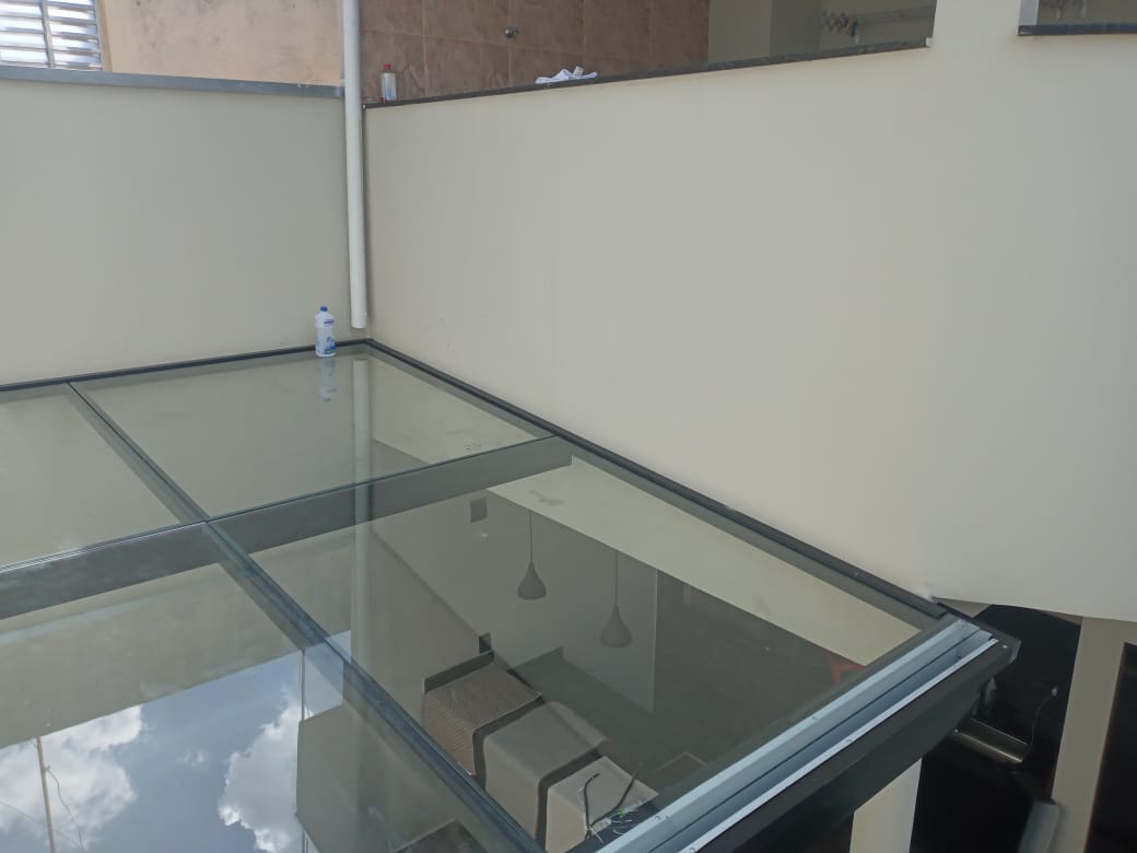 Cobertura de vidro residencial